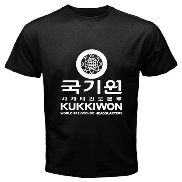 

2020 t shirt men kukkiwon taekwondo headquarters korea martial art men's black t-shirt size s-3xl t shirt