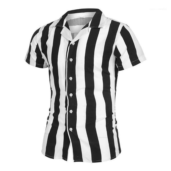 

sleeve shirts fashion solid color slim shirts mens designer striped panelled shirts casual lapel neck short, White;black