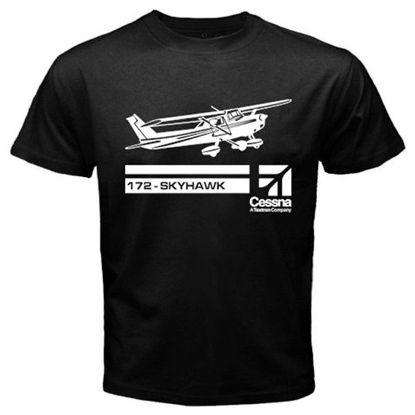 

мужчины 2019 новый короткий рукав hipster new cessna aircraft авиация skyhawk 172 самолет футболки tee летом tee shirt