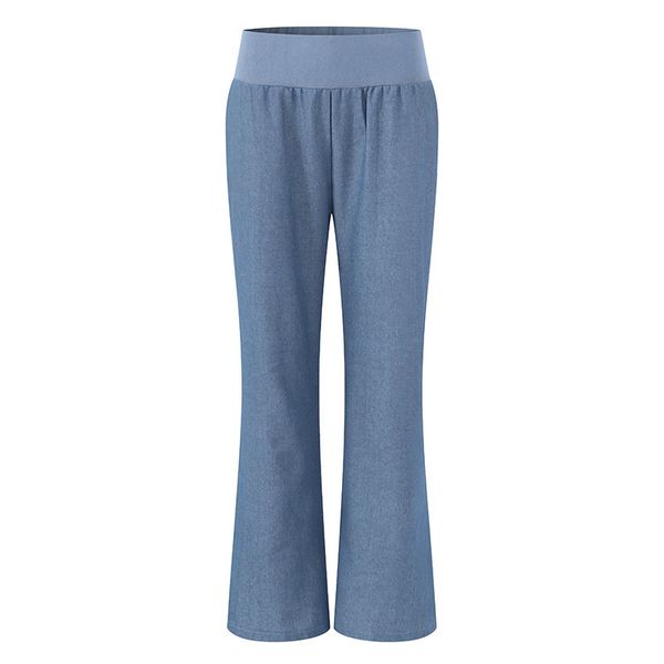 

women's pants & capris wide leg summer women plus size s-4xl woman casual solid color loose trousers high waist black blue female trous, Black;white