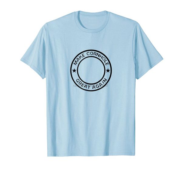 

2020 fashion men t shirt make cornhole great again witty bean bag toss game shirt