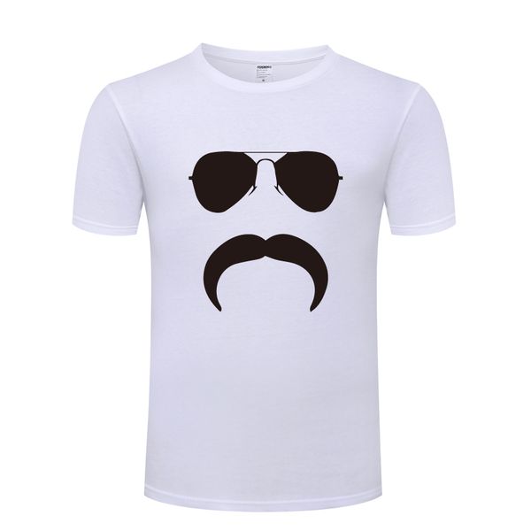 

aviator mustache silhouette novelty creative mens men t shirt tshirt 2018 new short sleeve o neck cotton casual t-shirt tee
