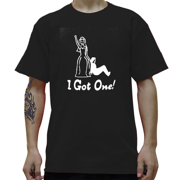 

funny i got one party bride wedding bridesmaid tshirt for men summer fashion letter t shirt cotton casual t-shirt