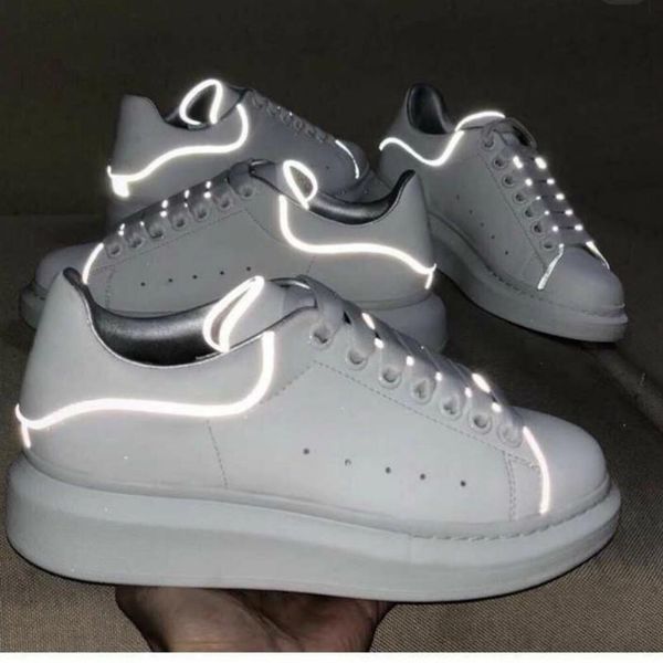 

shoes grey shine platform shoes mens trainers white leather flat casual party wedding shoes suede sports sneakers 22, Black
