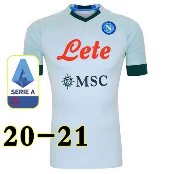 20 21 Napoli Soccer Jerseys Home Away Third KOULIBALY ...