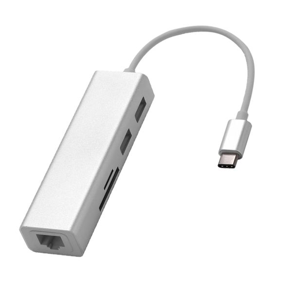 

usb3.1 type c hub to rj45 1000mbps gigabit ethernet adapter with usb3.0 port