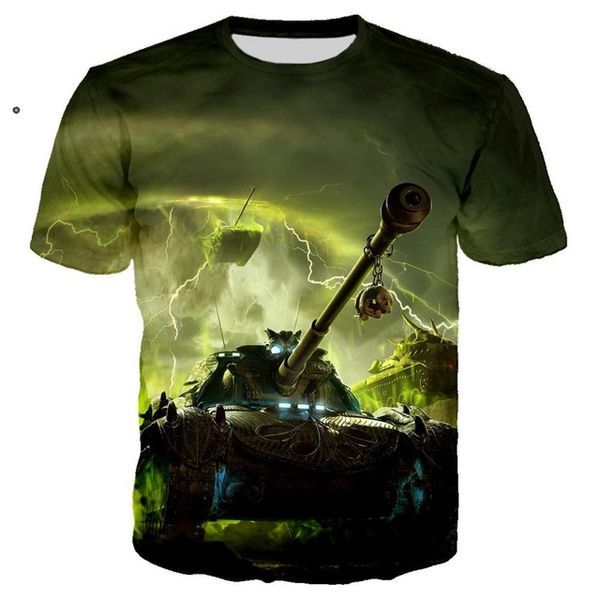 

world of tanks game military cool shirt/streetwear summer men oversized 5xl 3d print shirts funny comics funny men clothing