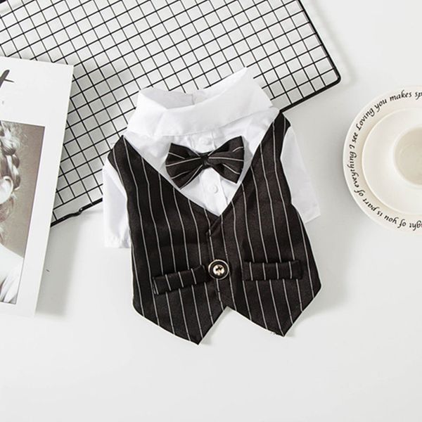 

dog cat button small suit formal dress pet costume teddy bichon cute pet shirt clothing