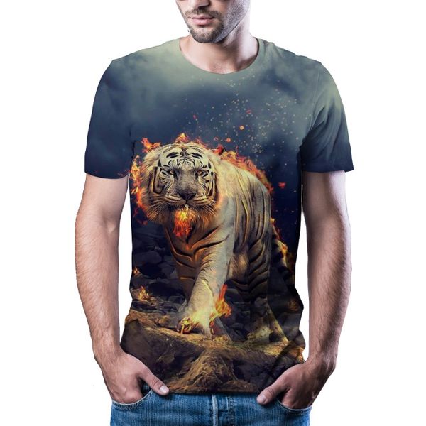 

new tiger print summer animal nature brand shirtxxs 3d print shirts graphic harajuku hippie men clothing