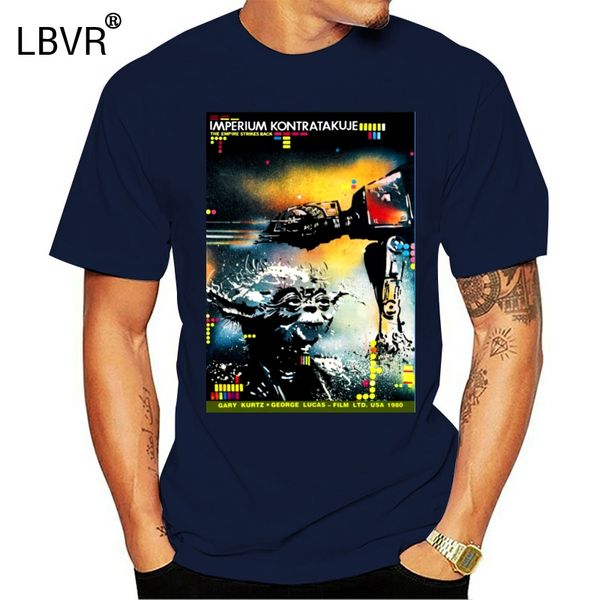 

retro polish movie poster empire strikes back 1980 t-shirt
