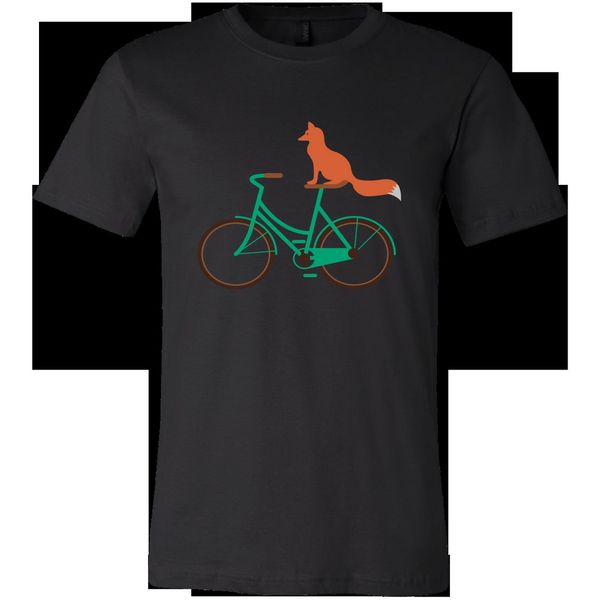 

t-shirt, fox riding bike t-shirt street wear fashion tee shirt
