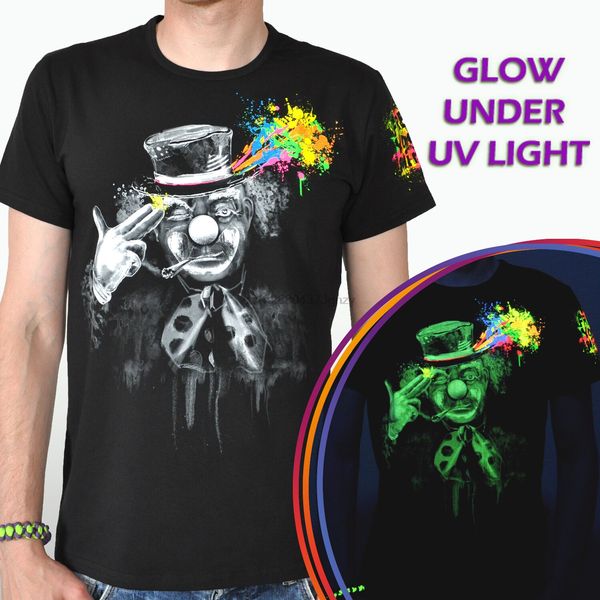 

mind - psychedelic shirt rave tee glowing dark uv black light psy edm clown
