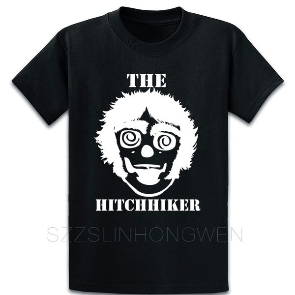 

the hitchhiker t shirt building fitness designs formal over size s-5xl male summer cotton shirt