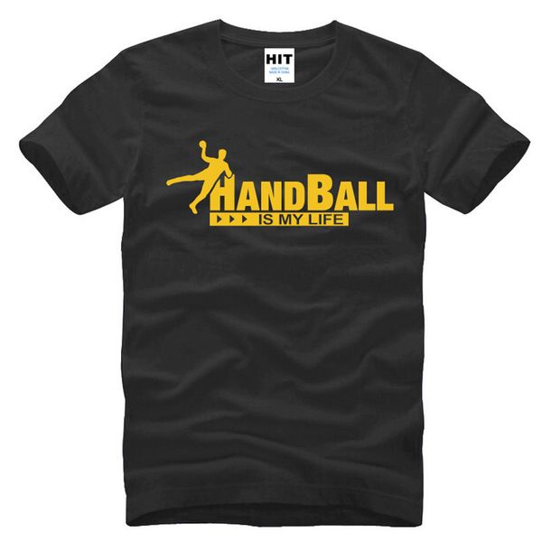 

handball is my life creative mens men t shirt t-shirt 2016 new short sleeve o neck casual tshirt tee camisetas masculina