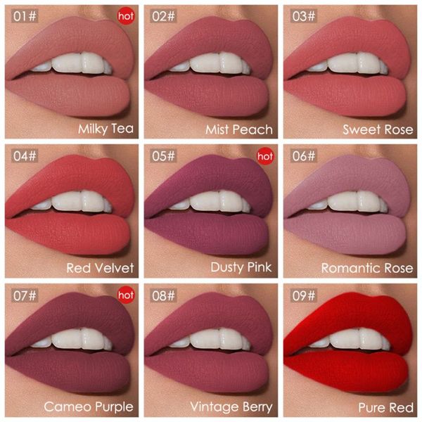 

matte waterproof lip gloss liquid long lasting lipstick cosmetic tool