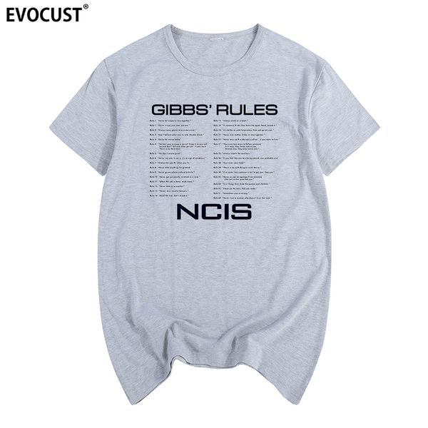 

gibbs rules ncis naval t-shirt cotton men t shirt new tee tshirt womens fashion