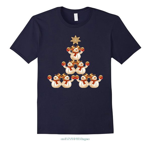 

printed men t shirt cotton tshirt snowman christmas tree-star-christmas t shirt o-neck short-sleeve women t-shirt
