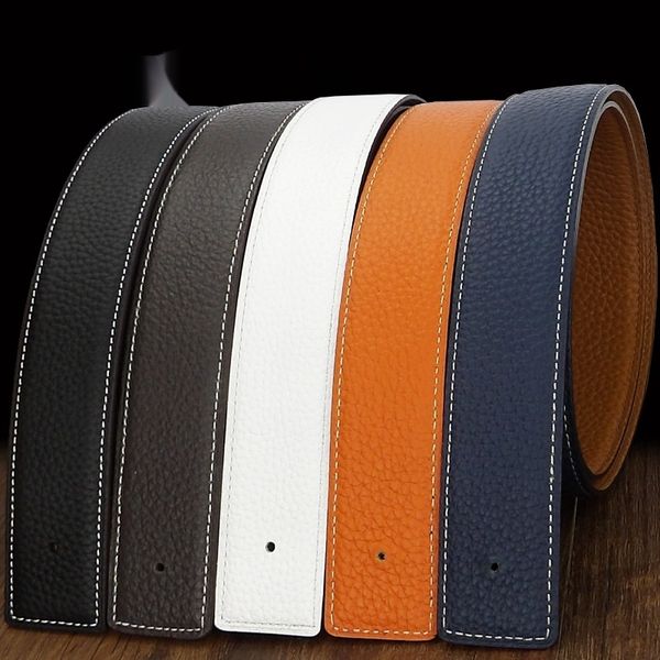 

headless belt strip men's leather smoothmiddle-aged youth leisure 3.2 pure cowhide hbelt does not take the lead 3.8 pm9yv, Black;brown