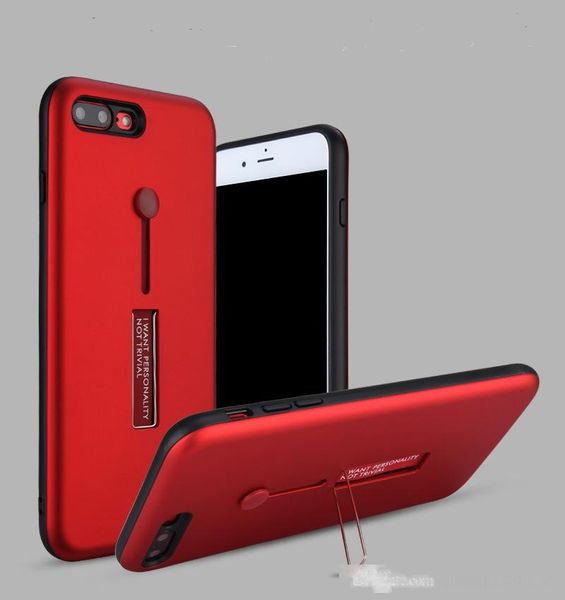 

for iphone x 8 7 7plus hybrid ring holder metal stand armor phone case kickstand finger ring cover samsung galaxy note8 s8 s8plus