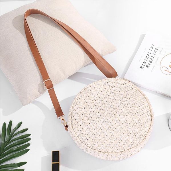 

women summer beach tote handbag ladies rattan straw wicker crossbody basket shoulder bag casual fashion vacation travel bags