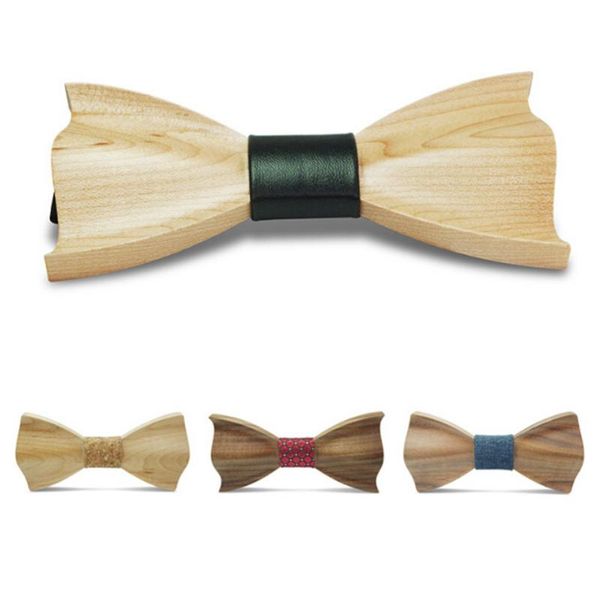 

3d diy wooden wedding bow tie/gift for fathers' day/ 100% quality 1pc, Blue;purple