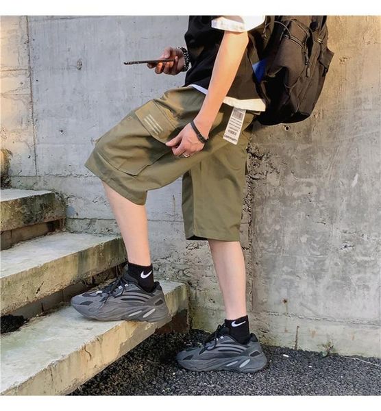 

zazomde 2020 men streetwear summer shorts men korean loose japan style sweatpants male oversize clothes casual overalls shorts, White;black