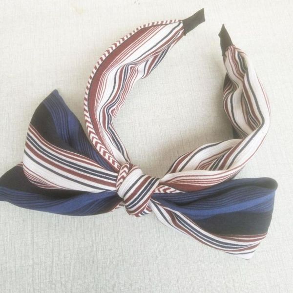 

stripe print big bow headbands for women hair accessories for girls hairbands solid color hair band big bow flower headband