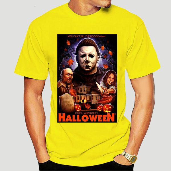 

michael myers mask halloween trick or treat t shirt men's black tee cool casual pride t shirt men fashion tshirt-3888d