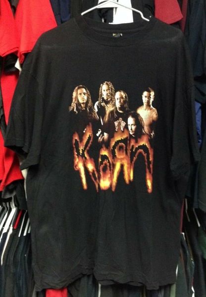 

korn pop sux tour concert t shirt disturbed 2002 untouchables nu metal