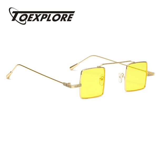 

toexplore metal frame sunglasses men women brand designer glasses square style mirror sun glasses fashion uv400, White;black