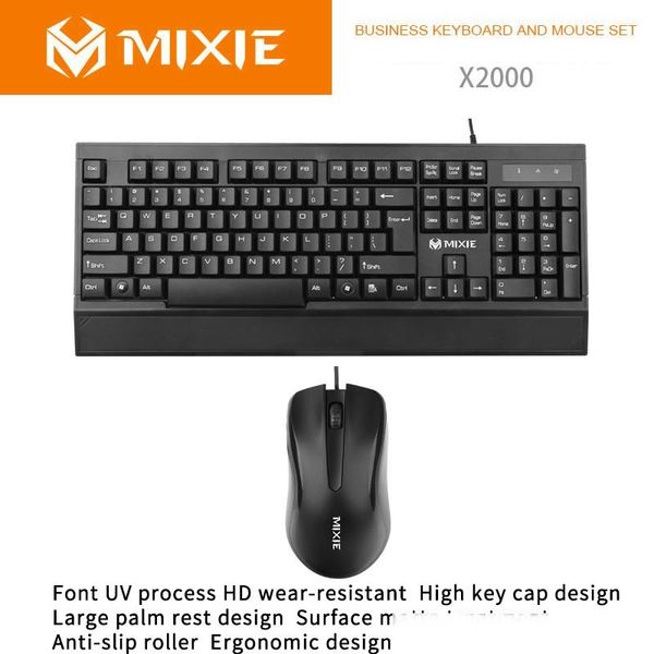 

mixie x2000 wired usb keyboard mouse universal with number section for lappc for deskhome office school use
