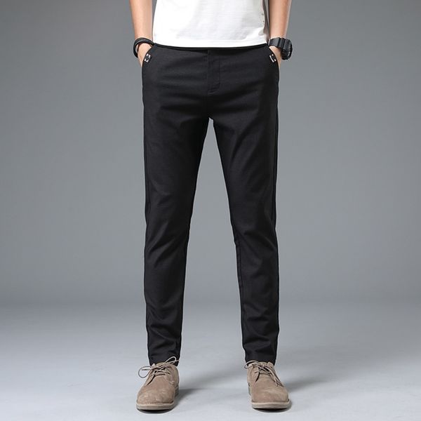 

spring and summer new tight casual tight pantsstretch slim men's casual pants men's pants korean style leggings 1079 llpbd, Blue