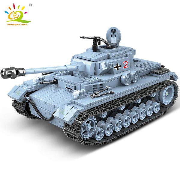 

soldier children boy model city panzer set blocks ww2 3 army tank weapon iv military toys building bricks 716pcs huiqibao for yxlnqh xhlove