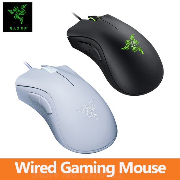 

mice razer wired gaming mouse 6400dpi optical sensor 5 independently buttons professional for lappc gamer