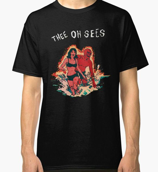 

new thee oh sees black tees clothing size s- 2xl tee shirt light