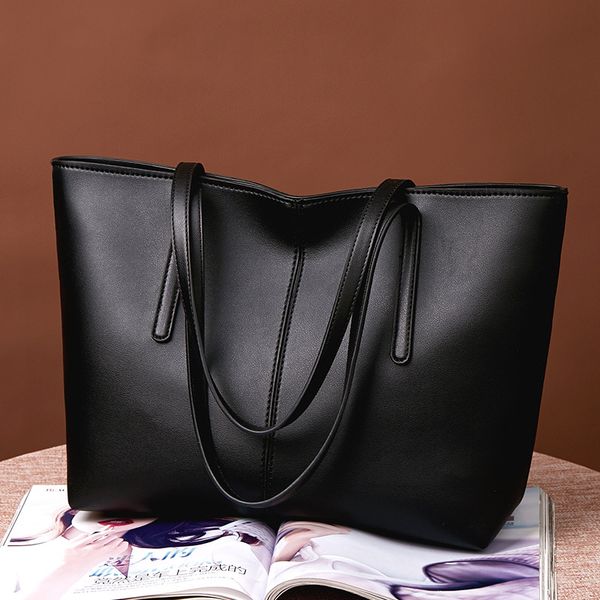 

2020bags new bag fashion simple wild tote bag shoulder tote pu female