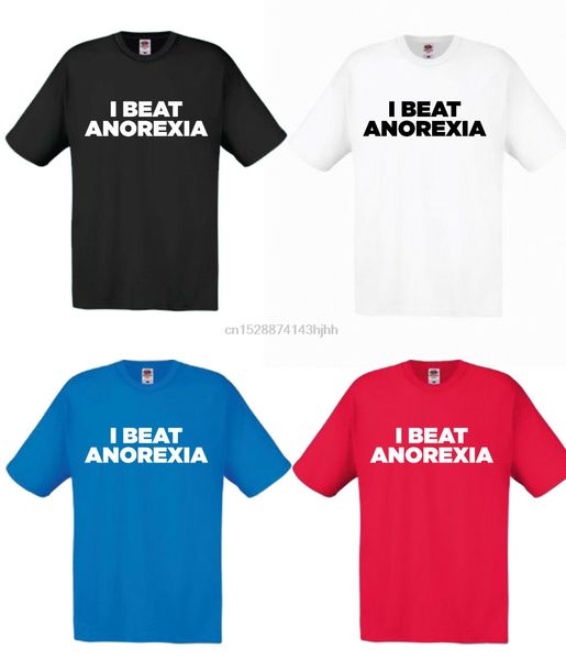 

я удар анорексия мужские футболки смешная шутка футболка мужская идея подарка рождества s-xxl