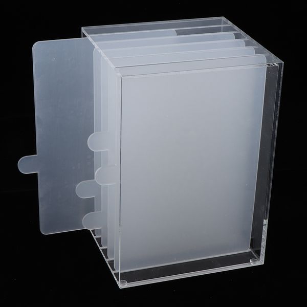 

dustproof acrylic nail art color display stand false eyelash storage board