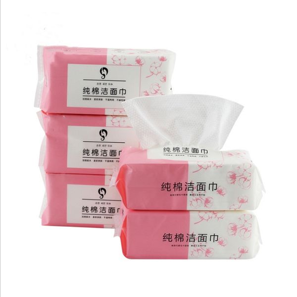 

disposable cotton soft face wash cloth clean face wash towel travel paper towel 80 sheets face cleaning towel extractable