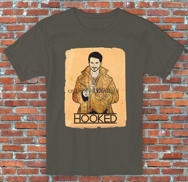 

hooked captain hook once upon a time tv inspired t shirt s m l xl 2xl printing apparel tee shirt