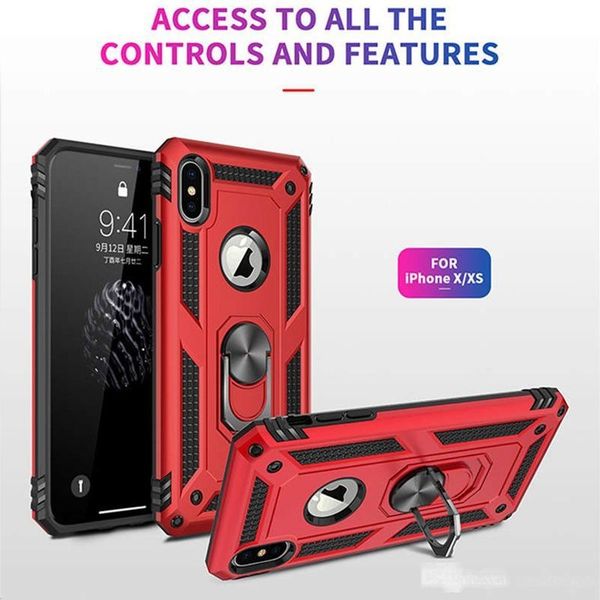 

for iphone case hybrid armor shockproof case silicone bumper cover for iphone 11 pro max xr xs x 7 8 plus ring case