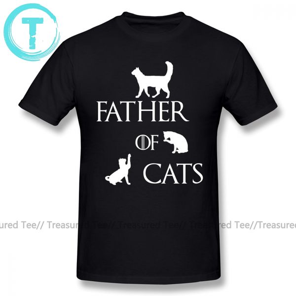 

mother of dragons t shirt father of cats t-shirt fun cotton tee shirt men short-sleeve 6xl print summer tshirt