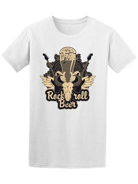

rock and roll beer men's tee -image by brand fashion tee shirt