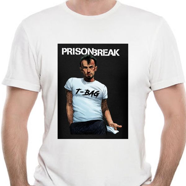 

prison break t-bag t-shirt mens funny man clothing black t shirt summer printed cotton tees hipster designer tshirt 9002d