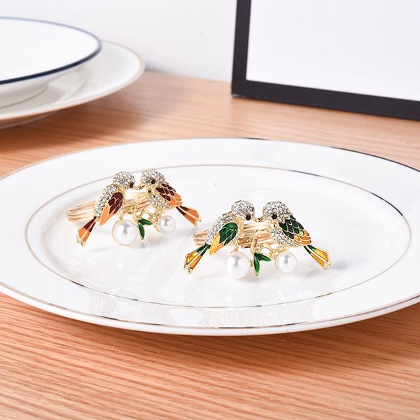 

napkin rings 6pcs el animal ring drip bird sparrow magpie buckle cloth