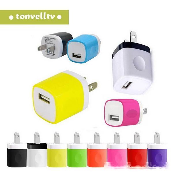 

5v/1a travel power adapter home wall charger charging plug for iphone samsung huawei nokia universal charging charger no package