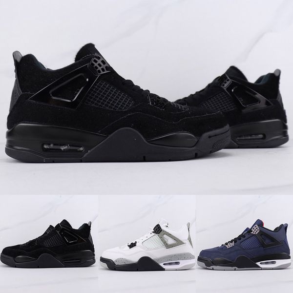 

jumpman rasta 4 men low-basketball shoes black cat neon metal sneakers white mesh breathable women shoes