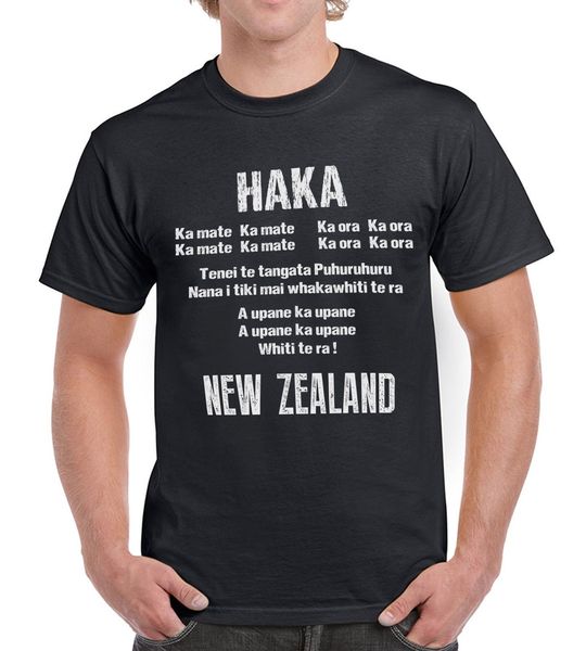

haka text words mens womens new zealand all rugbyer t-shirt black funny world 2018 short sleeve cotton t shirts man clothing