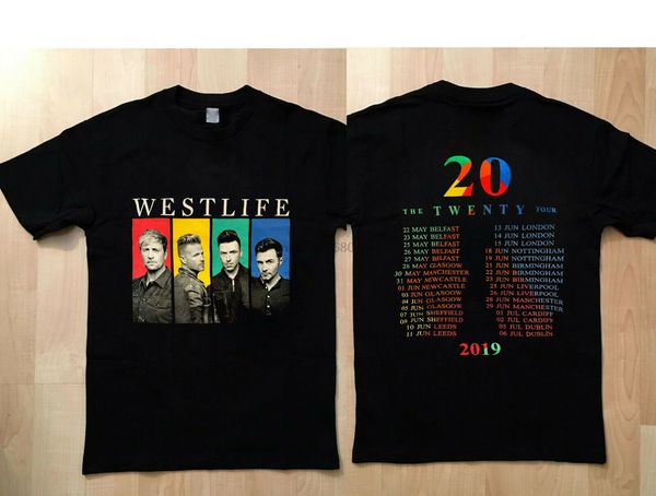 

westlife 20 tour 2019 new t shirt