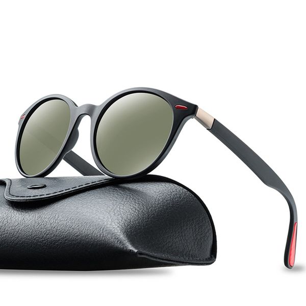 

fashion new lvvkee brand classic men women polarized sunglasses uv400 round travel sun glasses oculos gafas male rays uv400, White;black